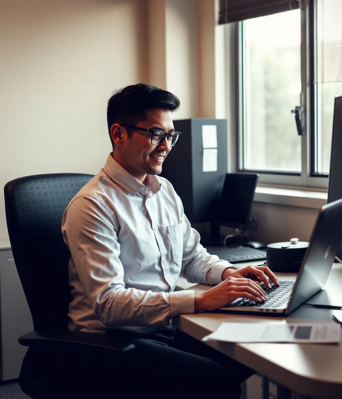 A Tech Zen technician supporting a small business client